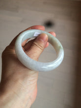 Load image into Gallery viewer, 55.7mm certified 100% natural Type A  green/white/purple jadeite jade bangle AF14-8935
