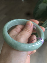 Load image into Gallery viewer, 59mm Certified Type A 100% Natural green jadeite jade bangle group AC38
