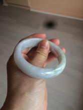 Load image into Gallery viewer, 55.7mm certified 100% natural Type A  green/white/purple jadeite jade bangle AF14-8935
