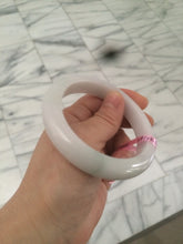 Load image into Gallery viewer, 58mm Certified Type A 100% Natural green/white Jadeite Jade bangle AB57-9281
