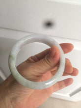 Load image into Gallery viewer, 55.7mm certified 100% natural Type A  green/white/purple jadeite jade bangle AF14-8935
