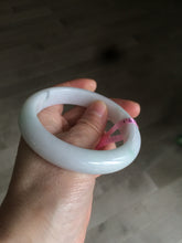 Load image into Gallery viewer, 58mm Certified Type A 100% Natural green/white Jadeite Jade bangle AB57-9281
