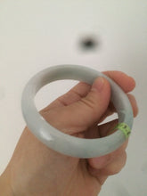 Load image into Gallery viewer, 56.7mm certified type A 100% Natural light green/blue Jadeite Jade bangle AB2-1325
