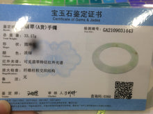 Load image into Gallery viewer, 55.5mm Certified Type A 100% Natural sunny green/purple/red (福禄寿) thin Jadeite Jade bangle U67-1443
