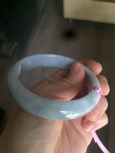 Load image into Gallery viewer, Certificated 58.5mm Type A 100% Natural white/gray/purple  jadeite jade bangle Y63-5471
