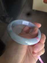 Load image into Gallery viewer, Certificated 58.5mm Type A 100% Natural white/gray/purple  jadeite jade bangle Y63-5471
