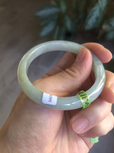 Load image into Gallery viewer, 50.8mm certified Type A 100% Natural light green Jadeite Jade bangle M38-5950
