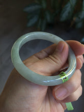 Load image into Gallery viewer, 50.8mm certified Type A 100% Natural light green Jadeite Jade bangle M38-5950
