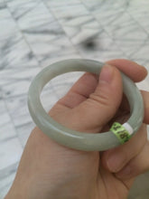 Load image into Gallery viewer, 50.8mm certified Type A 100% Natural light green Jadeite Jade bangle M38-5950
