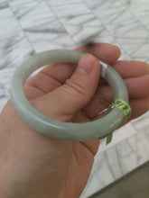 Load image into Gallery viewer, 50.8mm certified Type A 100% Natural light green Jadeite Jade bangle M38-5950
