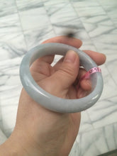 Load image into Gallery viewer, Certificated 58.5mm Type A 100% Natural white/gray/purple  jadeite jade bangle Y63-5471
