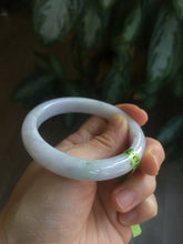 Load image into Gallery viewer, 54mm certifed 100% natural certified white/light purple jadeite jade bangle AC43-5953
