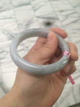 Load image into Gallery viewer, Certificated 58.5mm Type A 100% Natural white/gray/purple  jadeite jade bangle Y63-5471
