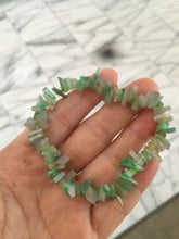 Load image into Gallery viewer, 100% natural 9.6-10mm green/yellow/clear jadeite jade beads bracelet (Clearance item) SB
