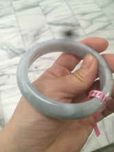 Load image into Gallery viewer, Certificated 58.5mm Type A 100% Natural white/gray/purple  jadeite jade bangle Y63-5471
