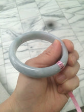 Load image into Gallery viewer, Certificated 58.5mm Type A 100% Natural white/gray/purple  jadeite jade bangle Y63-5471
