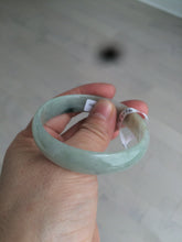 Load image into Gallery viewer, 52.9mm Certified Type A 100% Natural light green/brown Jadeite Jade bangle KS77-2354
