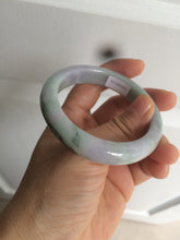 Load image into Gallery viewer, 52.3mm Certified type A 100% Natural green purple Jadeite Jade bangle Y118-3572
