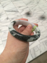 Load image into Gallery viewer, 57.8mm certified  100% natural light green/purple jadeite jade bangle F110-6206
