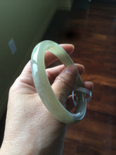 Load image into Gallery viewer, Sale! Certified 61mm 100% Natural light green/ yellow nephrite Hetian Jade bangle J36-1121
