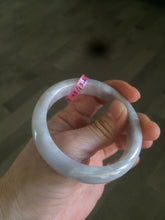 Load image into Gallery viewer, Sale! 54.5mm type A 100% Natural light purple/white/gray Jadeite Jade bangle B29
