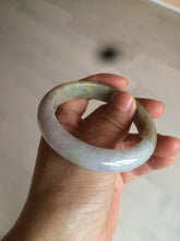 Load image into Gallery viewer, 55.7mm certified 100% natural green/brown/purple jadeite jade bangle AT44-1649
