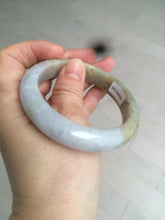 Load image into Gallery viewer, 55.7mm certified 100% natural green/brown/purple jadeite jade bangle AT44-1649
