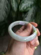 Load image into Gallery viewer, 53mm certificated Type A 100% Natural light green/yellow/purple Jadeite Jade bangle L106-2747
