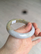 Load image into Gallery viewer, 55.7mm certified 100% natural green/brown/purple jadeite jade bangle AT44-1649
