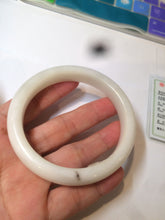 Load image into Gallery viewer, 59.7mm certified 100% Natural white/beige/brown nephrite Hetian Jade bangle HE51-7908 卖了
