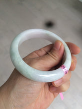 Load image into Gallery viewer, 56.9mm 100% natural Type A light green purple white jadeite jade bangle Y116-9294
