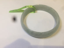 Load image into Gallery viewer, 52mm certified Type A 100% Natural light green thin jadeite jade bangle AH10-3438
