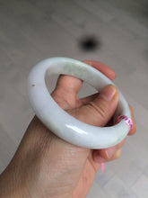Load image into Gallery viewer, 56.9mm 100% natural Type A light green purple white jadeite jade bangle Y116-9294
