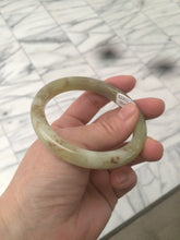 Load image into Gallery viewer, 55.2mm Certified Type A 100% Natural yellow/sugar brown flying snow and dandelions nephrite Hetian Jade bangle HT33-0464
