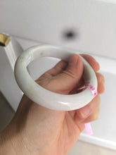 Load image into Gallery viewer, 56.9mm 100% natural Type A light green purple white jadeite jade bangle Y116-9294
