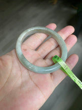 Load image into Gallery viewer, 50.5mm Certified Type A 100% Natural icy green brown oval Jadeite Jade bangle E55-3561
