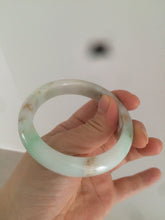 Load image into Gallery viewer, 55.7mm Certified Type A 100% Natural sunny green Jadeite Jade bangle A65-3328
