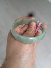 Load image into Gallery viewer, 52.9mm certificated Type A 100% Natural green gray Jadeite Jade bangle Y122-9555
