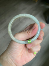 Load image into Gallery viewer, 50.5mm Certified Type A 100% Natural icy green brown oval Jadeite Jade bangle E55-3561
