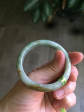 Load image into Gallery viewer, 48.9mm CertificatedType A 100% Natural green/yellow jadeite jade bangle F113-7245
