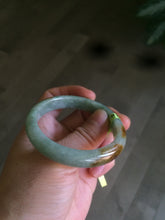 Load image into Gallery viewer, 48.9mm CertificatedType A 100% Natural green/yellow jadeite jade bangle F113-7245
