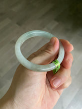 Load image into Gallery viewer, 50.5mm Certified Type A 100% Natural icy green brown oval Jadeite Jade bangle E55-3561
