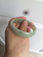 Load image into Gallery viewer, 52.9mm certificated Type A 100% Natural green gray Jadeite Jade bangle Y122-9555
