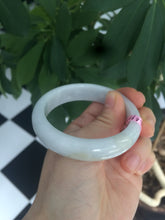 Load image into Gallery viewer, 53.6mm 100% natural Type A white/yellow jadeite jade bangle Y62
