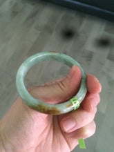 Load image into Gallery viewer, 48.9mm CertificatedType A 100% Natural green/yellow jadeite jade bangle F113-7245
