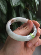 Load image into Gallery viewer, 52.7mm certified Type A 100% Natural green/brown/white Jadeite Jade bangle AE22-3033
