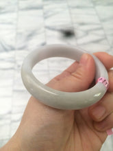 Load image into Gallery viewer, 53.6mm 100% natural Type A white/yellow jadeite jade bangle Y62
