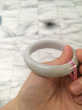 Load image into Gallery viewer, 53.6mm 100% natural Type A white/yellow jadeite jade bangle Y62
