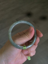 Load image into Gallery viewer, 52mm Certified Type A 100% Natural light green/gray Jadeite Jade bangle F114-7242
