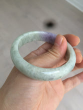 Load image into Gallery viewer, 52.6mm 100% natural Type A light green/purple jadeite jade bangle AR42-2209
